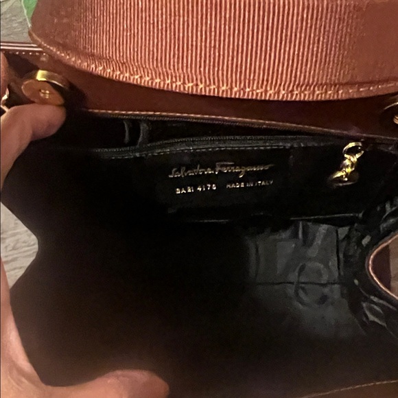 SOLD Two way pre-loved Salvatore Ferragamo Brown Leather with matching Wallet - Picture 11 of 16